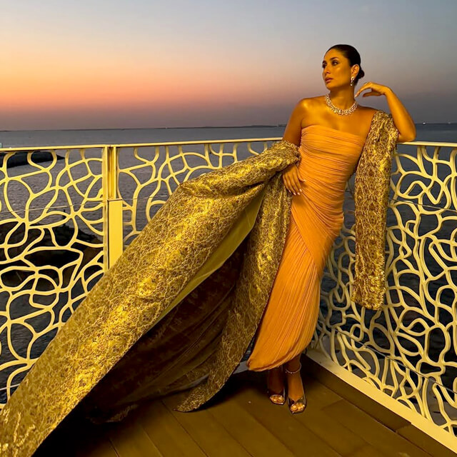 Kareena Kapoor's Mesmerizing Blush Pink Gown for Bvlgari Event