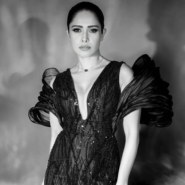 Nushrratt Bharuccha appears in an Iconic Black Gown for TOIFA Event