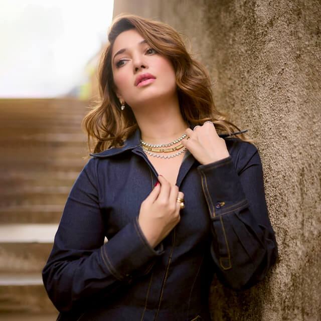 Tamannaah flaunts her curves in a Blue Bodycon Outfit