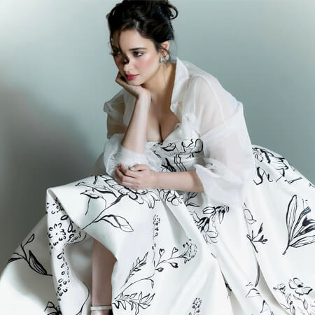 Tamannaah serves Princess vibes in a White Floral Ball Gown