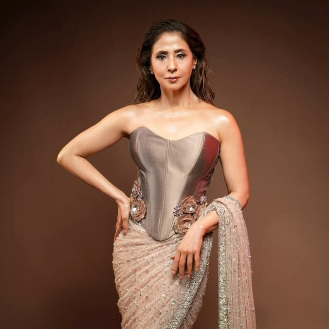 Urmila Matondkar's Sultry Structured Manish Malhotra Saree