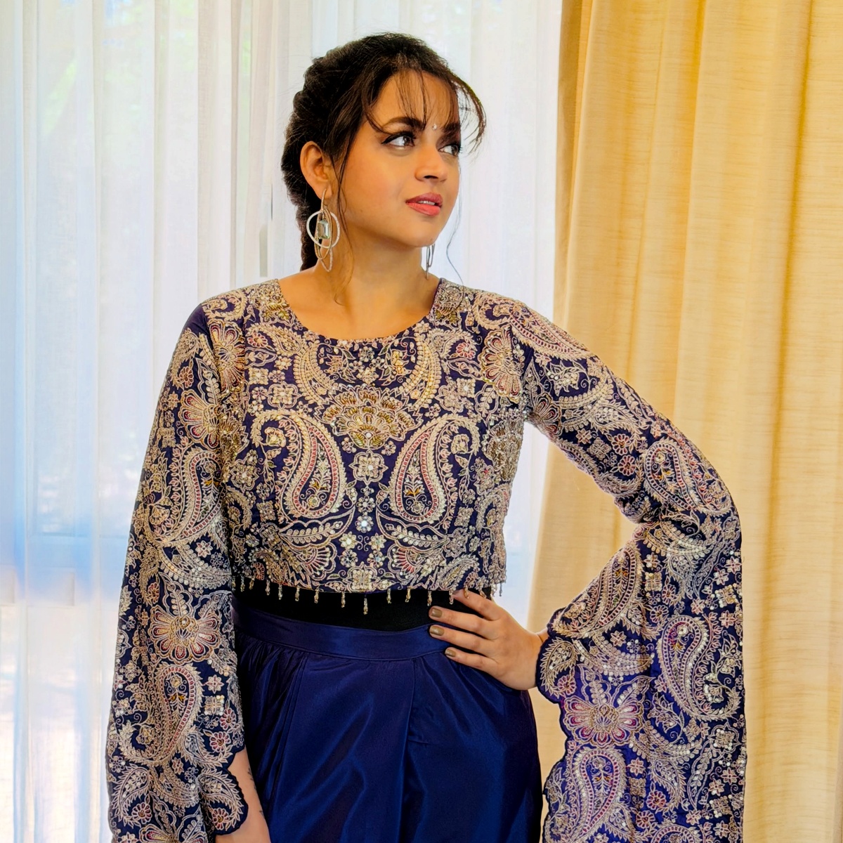 Bhavana's Long Sleeves Steal the Show