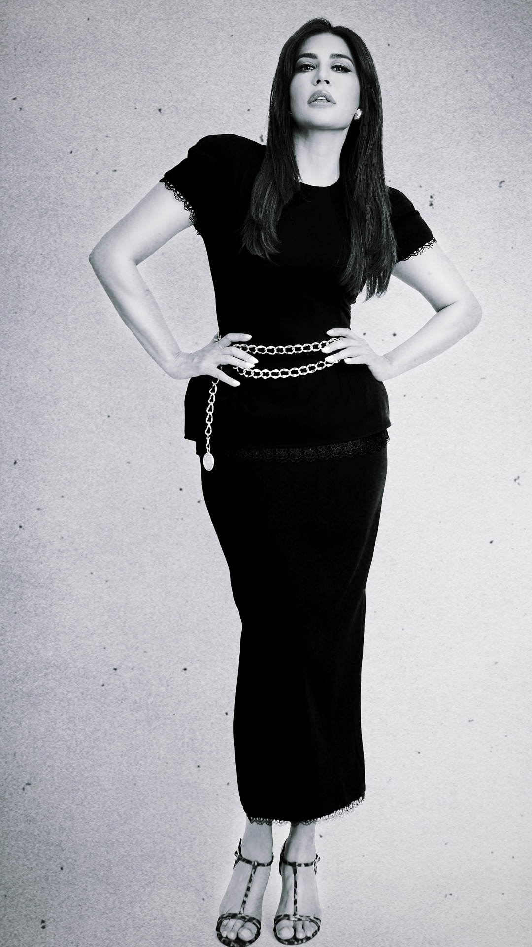 Chitrangada Singh's Recent Photoshoot - Apoorv Songara's black-and-white photography turns texture and contrast into the story, making the silver chain and lace details especially legible.