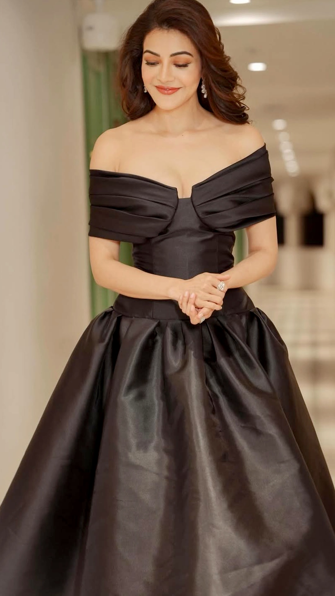 Kajal Aggarwal's Recent Photoshoot - This look comes from Gauri & Nainika, blending clean lines with a modern corset feel that sits beautifully on Kajal Aggarwal.