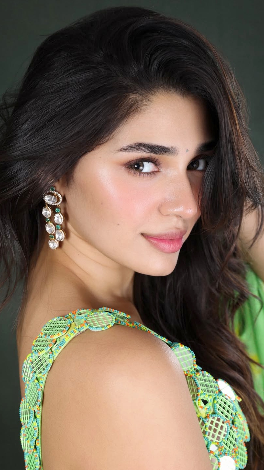 Krithi Shetty's Recent Photoshoot - With a glowing base, defined brows and nude lips, Vishakha Jain keeps the makeup simple, letting Krithi&rsquo;s natural beauty shine through.