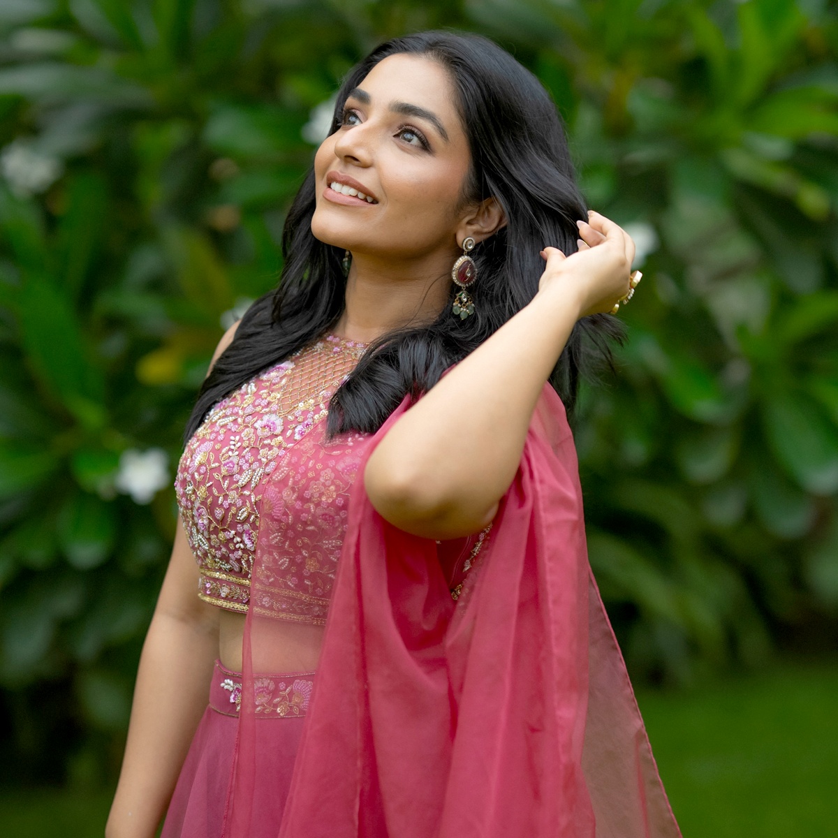 Rajisha's Pink Lehenga has a Hidden Detail