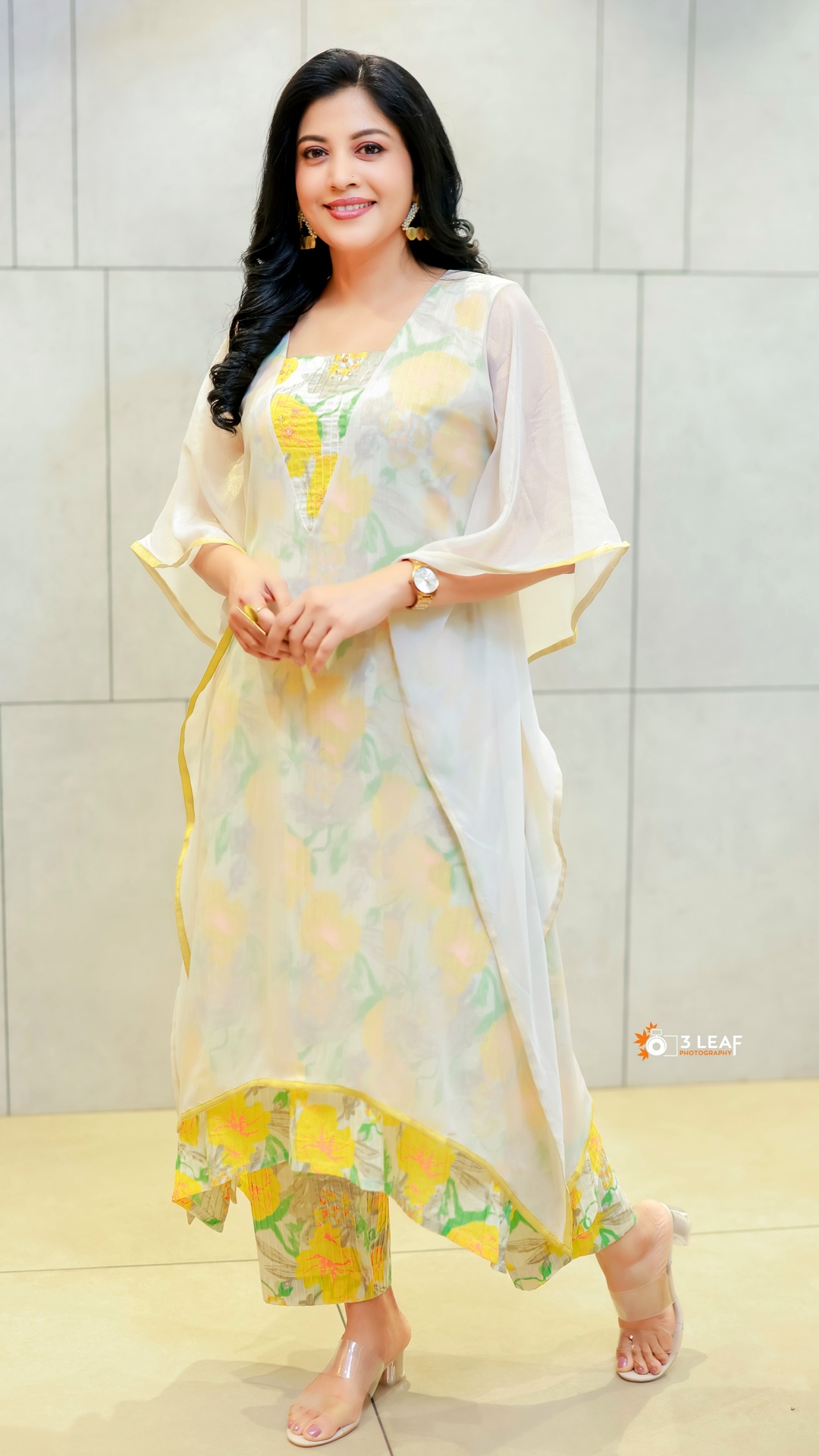 Shivada's Recent Photoshoot - Makeup by Sajith & Sujith keeps the finish polished with softly defined eyes and natural-toned lips, allowing the outfit to remain the visual focus.