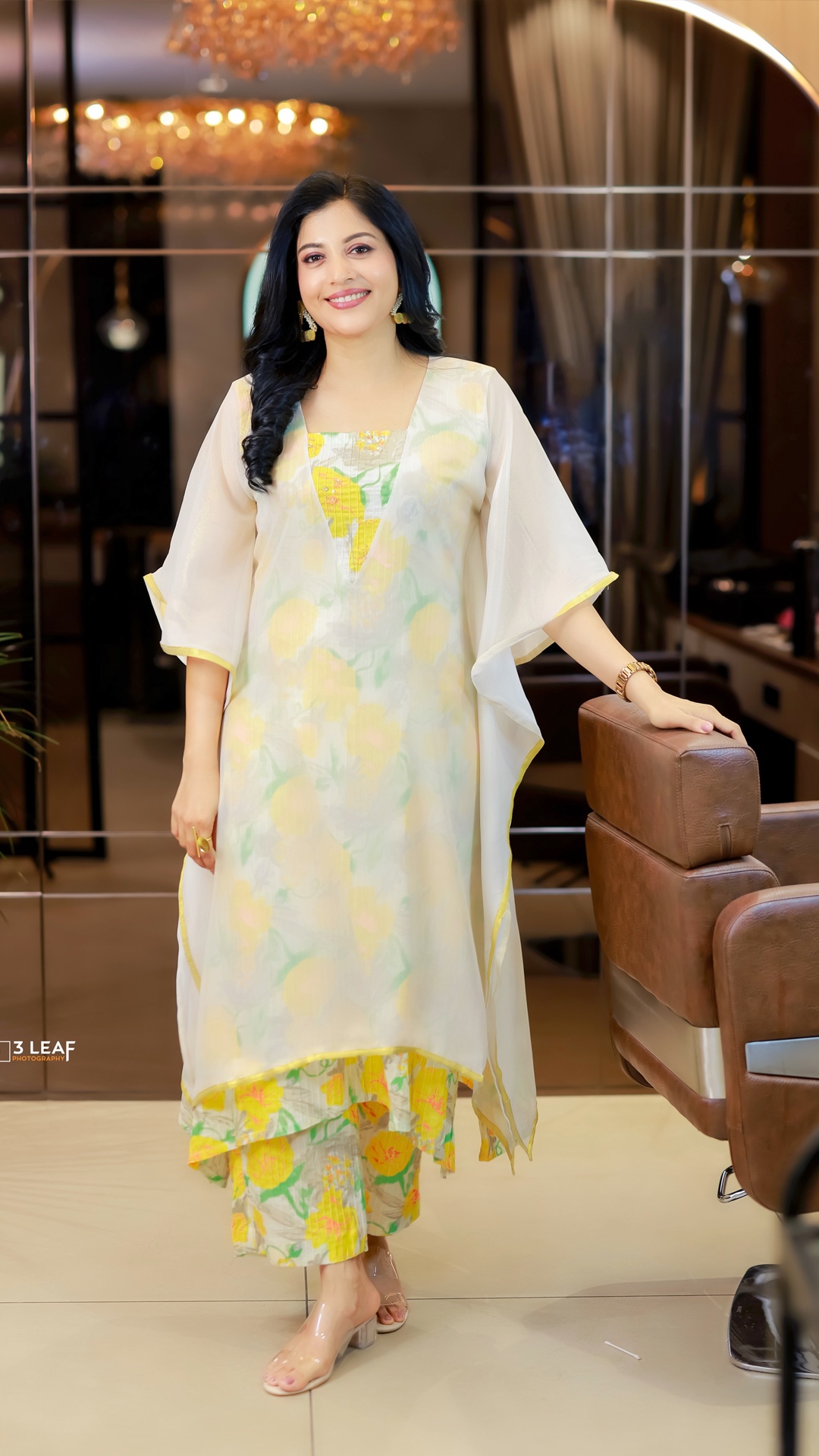 Shivada's Recent Photoshoot - Photographer Umesh P Nair uses gentle lighting and shallow depth of field, keeping attention on the outfit's layers and subtle textures.
